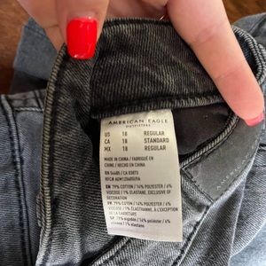 Black American Eagle Mom Jeans